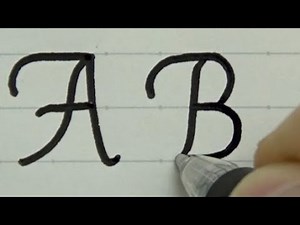 How to write Alphabet A to Z in Italic type | Calligraphy | English Handwriting