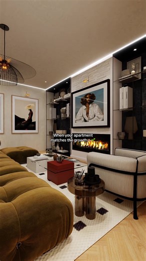 Stepping into a new era✨ Our homes reflect who we are, and sometimes when we grow in life, the best way to honour that is to elevate your space too🌱 #interiordesign #homedecor #fyp #blackart #livingroomdecor