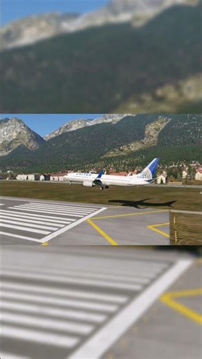 X Plane 12 - 737 butter landing Zibo mod united #xplane12 #gaming #funny #swiss001landing