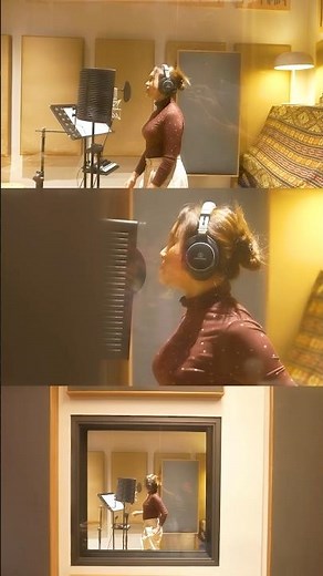 BTS rekaman #sinaran di studio bareng Kamga. Makasii yg udah bikin 3 juta views 🪩✨ #rossa #shorts