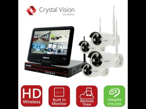 New Crystal Vision CVT9604E 3010W All in One TRUE HD Wireless Surveillance System NVR CCTV