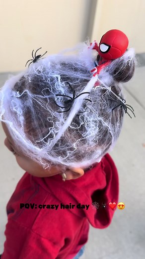 Spiderman-Themed Crazy Hair Day Fun at School