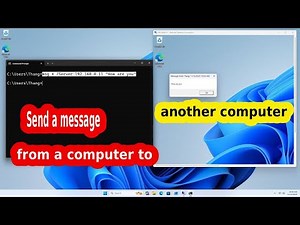 How To Send A Message From One Computer To Another Computer Using Command Prompt.