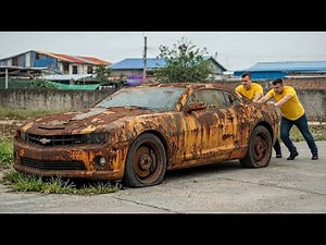 POV 4K Camaro Bumblebee Restoration | Abandoned Rusty Muscle Car Rebuild Documentary