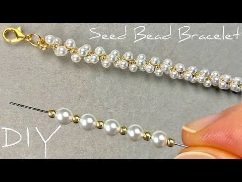 Pearl Bracelet: Seed Bead Bracelet Tutorial for Beginners | Spiral Beaded Bracelet