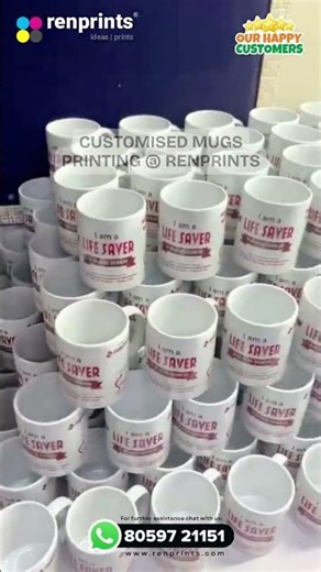 Customized Mugs Printing by Renprints