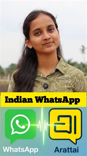 Poornima on Instagram: "✅WhatsApp or 🟨Arattai @zoho @arattai.india #poorni_ak #whatsapp #arattai #zoho"