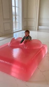 Baby Love Pink Jello Bed 🛏️🥰 #fblifestylelife #jelly #bed #Sora2 | Asmr Rune