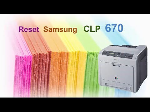 Reset Samsung CLP 620 670 680 415 - fix firmware cip resoftare