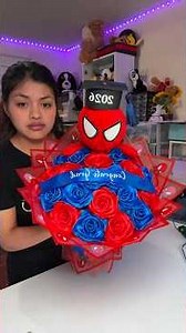 Spider-Man themed graduation bouquet ♥️🕷️ #bouquets #graduation #gift #spiderman #reels