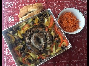 УКРАИНСКАЯ СВИНАЯ КОЛБАСА|С ОВОЩАМИ НА КОСТРЕ НА БЕРЕГУ ГОРНОЙ РЕКИ| Я В КАРПАТАХ|МагическаяКухня #2