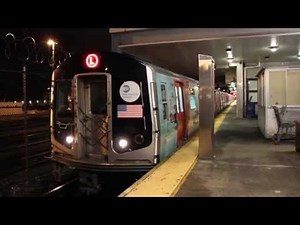 YouTube Ad Wrapped R143 (L) Train Departs Canarsie/Rockaway Parkway