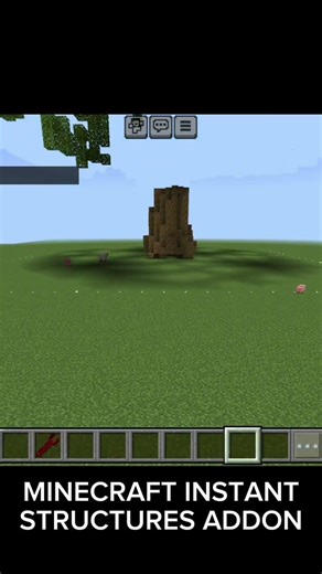 Minecraft instant structures addon