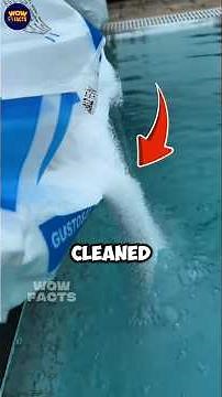 This is the secret to cleaning a swimming pool without draining the water #shorts
