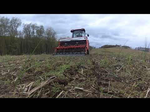 Planting Real World Wildlife Products switchgrass. Tar River drill