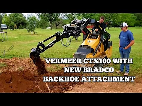 Vermeer CTX100 with Bradco Backhoe Attachment!