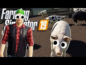 Raising a MASSIVE PIG FARM in Farming Simulator 19! (Farming Simulator 19 Funny Moments Gameplay)