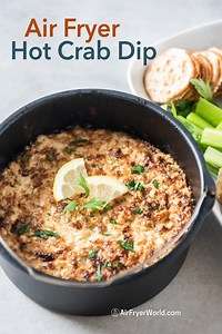 Air Fryer Crab Dip Recipe | EASY HOT CRAB DIP | Air Fryer World