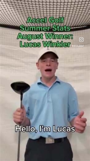 Join our August winner for Accel's Summer Stats Challenge, Lucas Winkler, as he walks us through his process and some of his favorite features of the app! Watch along as he shares his experience with Accel Golf and how it helped him become the golfer he is today We're so happy that athletes like Lucas are using Accel Golf to track their stats and become amazing golfers Want to take your game to the next level? Let Accel's tools Al coaching help you make every round your best. Download the app to