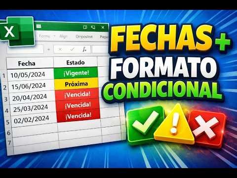 Práctica 1: Fechas y Formato Condicional en Excel (Paso a Paso)