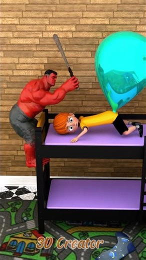 Red Hulk and Balloon #funny #hulk
