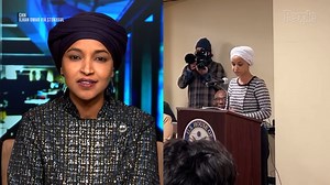 Rep. Ilhan Omar Responds to Donald Trump's Claim That She Staged Town Hall Attack