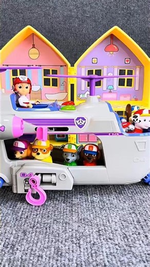 😱Paw Patrol Toy Story:😱 All the Pups in the🦺 Helicopter 1💥#viarlshort #baby #dolls