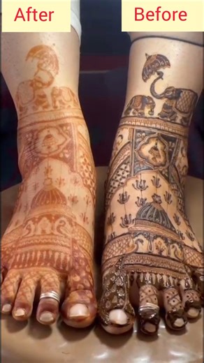 Heavy Bridal Leg Mehendi Design 💍 #shorts #mahendiview