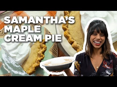 Samantha Senevirate's Maple Cream Pie | The Kitchen | Food Network