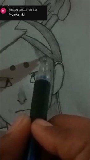 momoshiki pencil drawing. #ytshorts #drawing #youtubeshorts