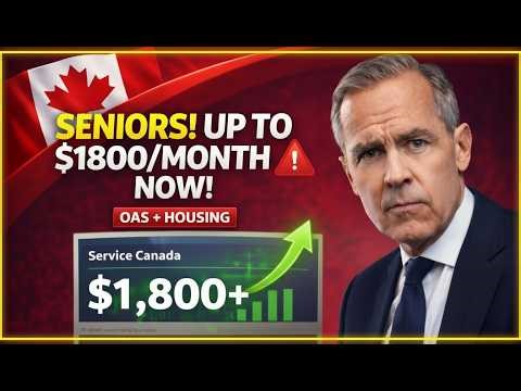 "⚠️ $1,300 OAS (Service Canada) + $500 Housing Benefit (Your Province) — Payments This Week!"