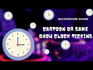 Cartoon Or Game Show Clock Ticking