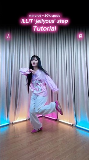 [TUTORIAL] ILLIT ‘jellyous’ dance footwork #jellyoustep ♡ #illit #jellyous #kpopdance
