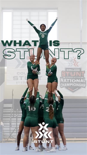 What is STUNT? STUNT is a new female sport that incorporates skills derived from cheerleading. STUNT is an exciting head-to-head game between two teams who execute skills-based routines in various categories – partner stunts, jumps & tumbling, pyramids & tosses, and team routines. 🤩 Why Play STUNT? 🤍 Because athletes and fans love it! 🇺🇸 Easy onboarding with support provided from USA Cheer 😌 Low equipment, facility, and game operation costs ✍️ Large rosters for college and high school 💟 Ti