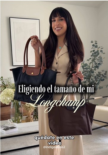 Comparativa de tamaños Longchamp: Mediano vs Largo