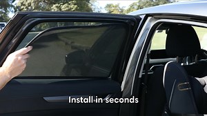 Don't let harmful UV rays put your child at risk. Our custom fit car window shades provide the ultimate protection. 🚗 Designed for your car ⏱️ 60 second installation ☀️ UVA & UVB protection ⛱️ Full window coverage | Car Shade Co.