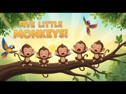 Five Little Monkeys & the Doctor Song 👩‍⚕️ | Nursery Rhyme Adventure for Kids