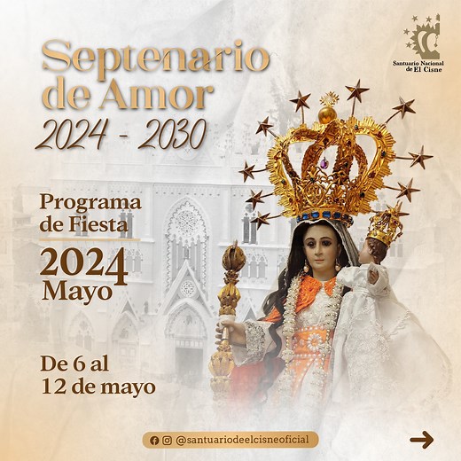 📢 Programación 2daa. Semana de las Festividades del mes de Mayo: 💫 Continuamos con las actividades a desarrollarse en el marco de las fiestas de Mayo - Inicio de Septenario en honor a los 100 años de coronación y 200 años de peregrinación de la Sagrada Imagen de la Virgen del Cisne. 🙏 Prepara tu corazón y únete a toda la programación, llena de fe y devoción a nuestra Madre Santísima. #SantuariodeElCisne #segundasemanaprogramación #VirgenDelCisne #100AñosDeCoronación #200AñosDePeregrinación #M
