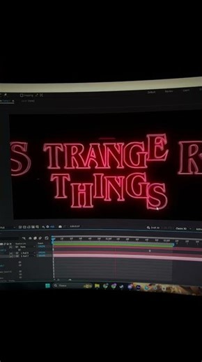 Animating the Stranger Things Logo | Behind the Scenes #logoanimation #strangerthings
