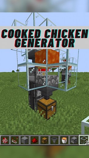 Minecraft Automatic Cooked Chicken Food Farm Redstone Tutorial 1.18.2! #minecraft#minecraftbuilding#minecrafthacks#redstone#icecoffey#bedrock#tutorial