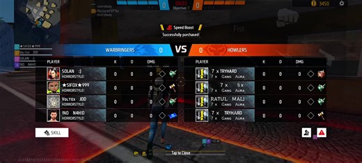 Guild vs Guild Showdown in Free Fire