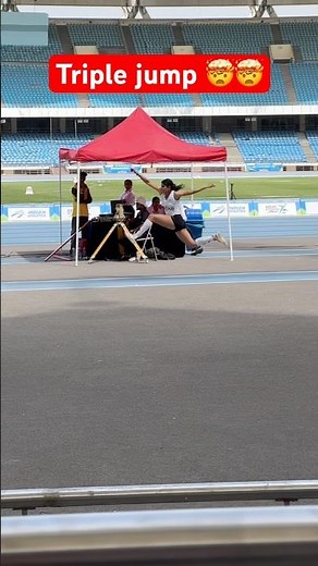 Triple jump technique in ‘’slowmotion’’ #athlete #trackandfield #sports #olympics #triplejump