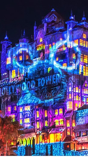 1.6K views · 35 reactions | Hollywood Studios Christmas Mickey Mouse on the Hollywood Tower Hotel. | William Drew's Disney Photography | Facebook