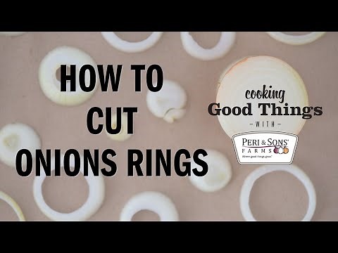 How To Cut Onion Rings