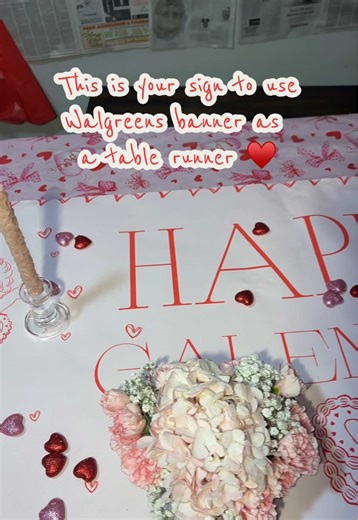 Creative Table Runner Ideas with Walgreens Banners