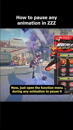 How to pause animations in zzz #zenlesszonezero #zzzero #shorts