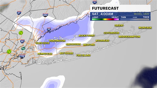 Any rain or snow coming? Cooler today, flurries Friday night for Long Island
