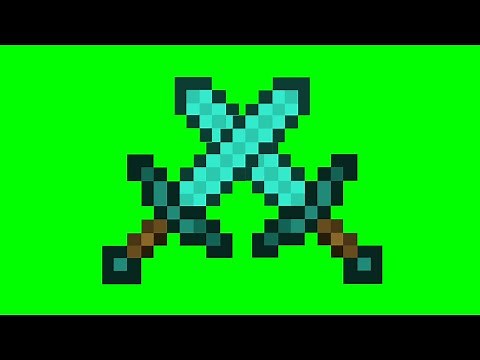minecraft sword transition green screen ✨