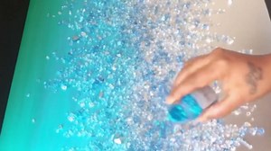 HappyFiller 1.3 LB Crushed Glass Sand Broken Fire Glass Pieces Crush Terrarium Rocks Stones for Resin Art,Crafts,Fire Pit,Succulents,Vase Fillers,Candle Holder Filler,Mixed Color