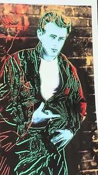 Andy Warhol Estate Rare Lithograph Print "Rebel W/O A Cause James Dean #andywarhol #jamesdean